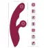 Javida - rabbit vibrator met clitorisstimulator - oplaadbaar - rood