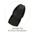Naked Addiction - realistische roterende stoot vibrator - zwart