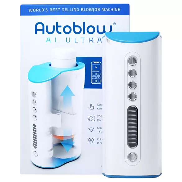 Autoblow A.I. Ultra - elektrische mond masturbator - wit