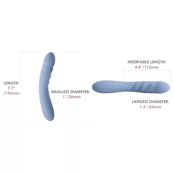 Svakom Ava Neo - slimme app-gestuurde stotende G-spot vibrator (blauw)