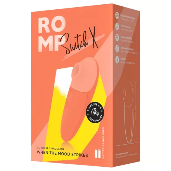ROMP Switch X - luchtdruk clitorisstimulator - perzik