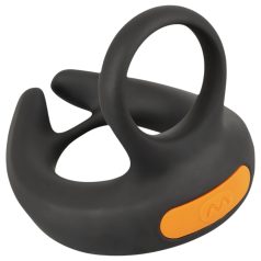   Rebel - vibrerende penisring en balvibrator - silicone - zwart