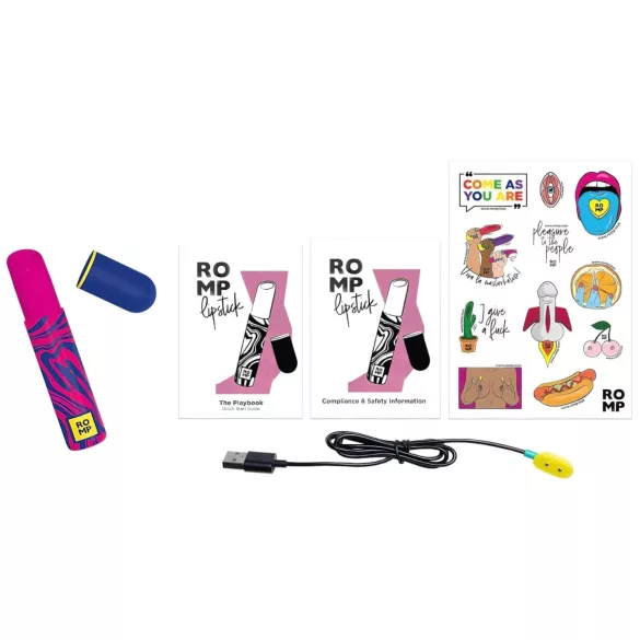 ROMP Lipstick - clitorisstimulator met luchtdruk - oplaadbaar - roze