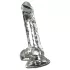 Crystal - Vibrator met zuignap (transparant)