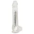 Crystal - Vibrator met zuignap (transparant)