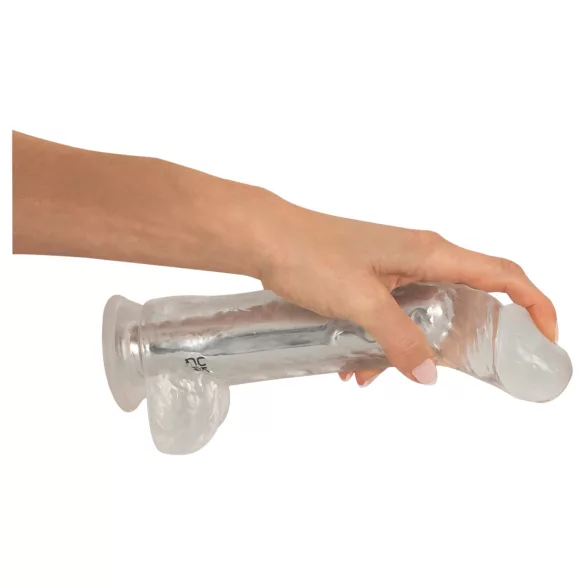 Crystal - Vibrator met zuignap (transparant)