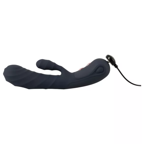 You2Toys - Oh! Rabbit vibrator met clitorisstimulator (zwart)