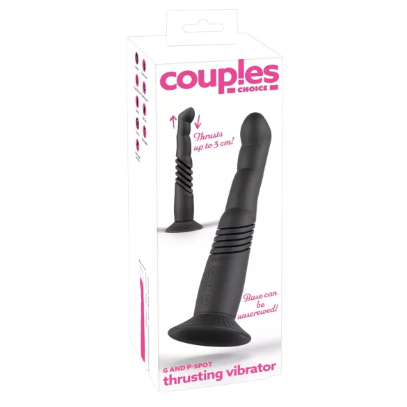 Couples Choice - Vibrator voor koppels - G-spot en P-spot stimulatie - zwart