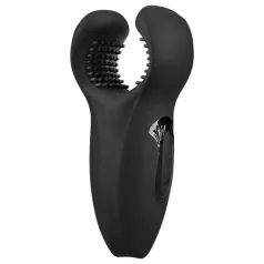   Rebel - bewegende, vibrerende eikel‑vibrator met arm (zwart)
