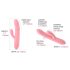 Svakom Mora Neo - Slimme parel vibrator met clitorisstimulatie (pink)