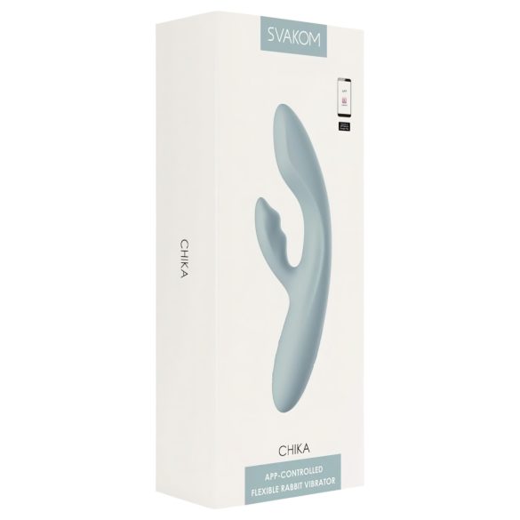 Svakom Chika - G-spot vibrator met clitorisstimulator - grijs