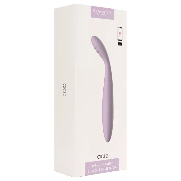 Svakom Cici 2 - G-spot vibrator - op afstand bestuurbaar - siliconen - paars