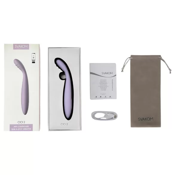 Svakom Cici 2 - G-spot vibrator - op afstand bestuurbaar - siliconen - paars