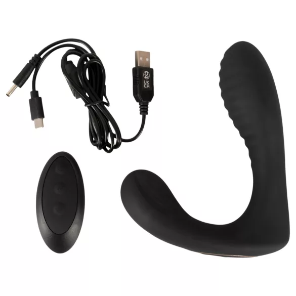 Intense - prostaatvibrator met afstandsbediening (zwart)