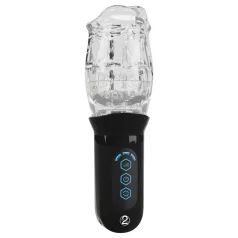 Stroker - vibrerende roterende masturbator - transparant