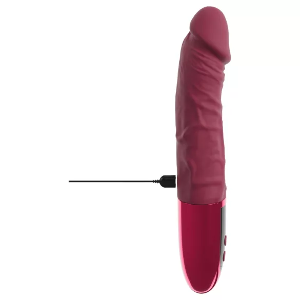 Beau Coeur Varelo - levensechte, oplaadbare siliconen vibrator (rood)