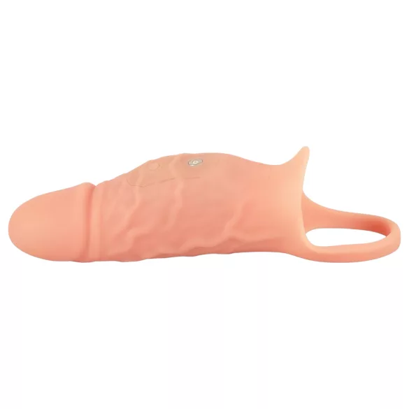 Realistixxx - penis sleeve met cockring en vibratie - naturaalkleurig