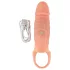 Realistixxx - penis sleeve met cockring en vibratie - naturaalkleurig