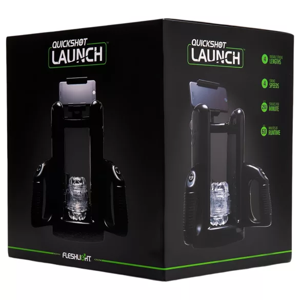 Fleshlight Quickshot Launch - masturbator adapter - zwart