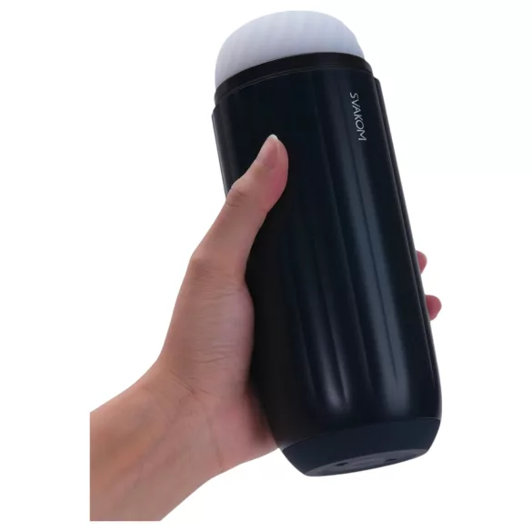 Svakom Sam Neo 2 - App-gestuurde masturbator voor mannen (zwart-wit)