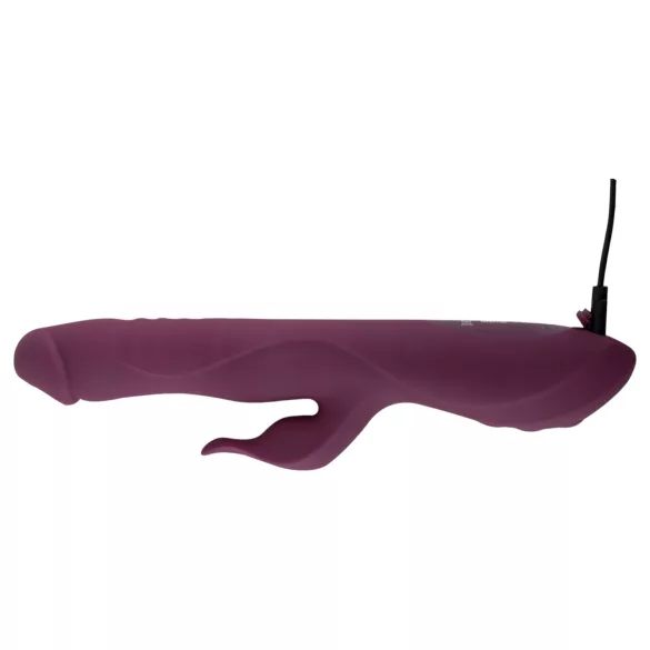 Javida - 3in1 duwende, roterende kralen vibrator (paars)