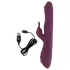 Javida - 3in1 duwende, roterende kralen vibrator (paars)
