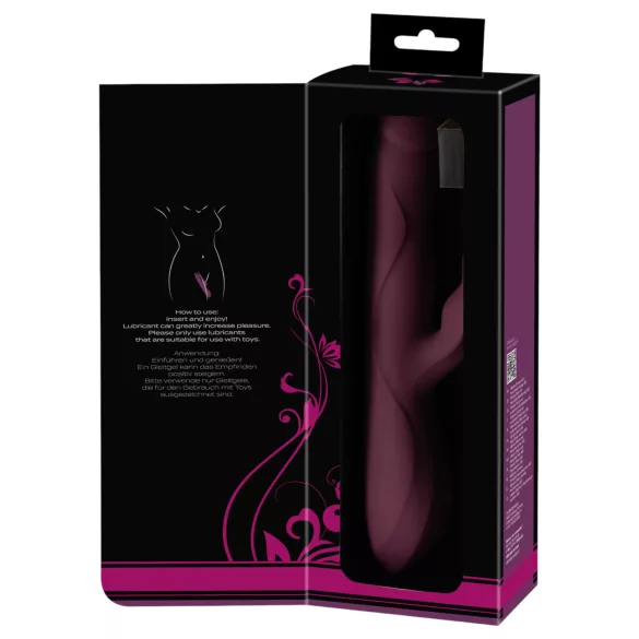 Javida - 3in1 duwende, roterende kralen vibrator (paars)