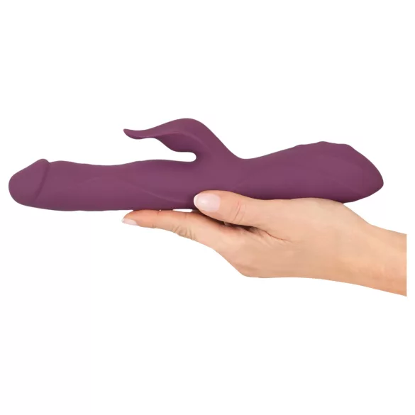Javida - 3in1 duwende, roterende kralen vibrator (paars)