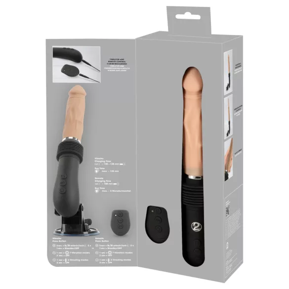 You2Toys - stoot vibrator met afstandsbediening - vleesachtig