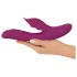 Javida - 4-in-1 G-spot en clitoris vibrator - siliconen - paars