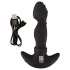 ANOS - prostaat vibrator met bewegende ring - siliconen zwart
