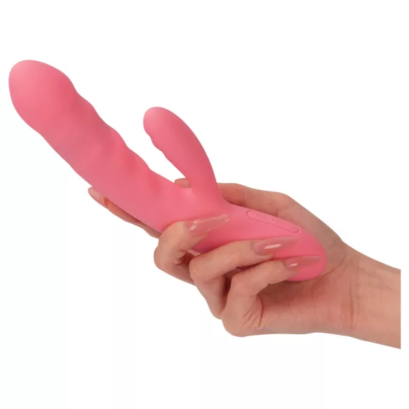 Svakom Avery - oplaadbare rabbit vibrator met stootfunctie - siliconen - roze
