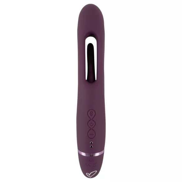 Javida - straploze opzetbare koppeltjessvibrator (paars)