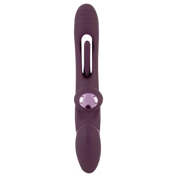 Javida - straploze opzetbare koppeltjessvibrator (paars)