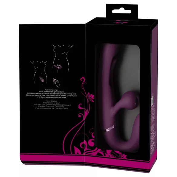 Javida - straploze opzetbare koppeltjessvibrator (paars)