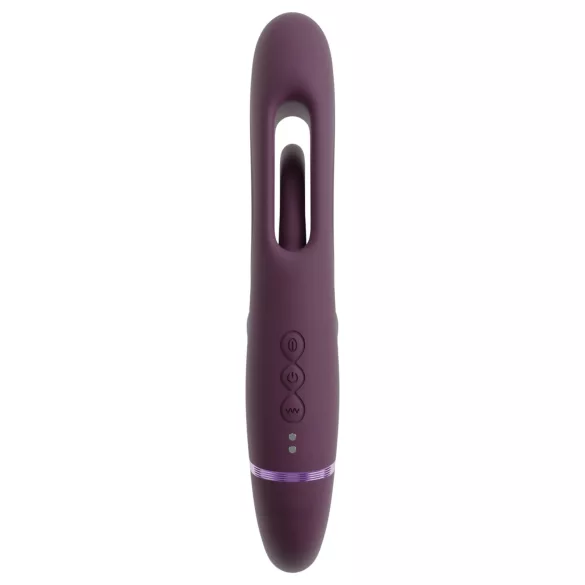 Javida - straploze opzetbare koppeltjessvibrator (paars)