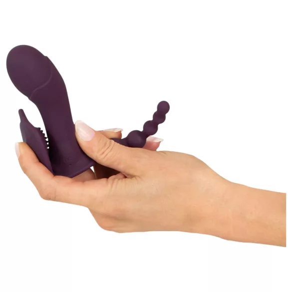 Beau Coeur Ariva - draagbare 3-in-1 slipvibrator (paars)