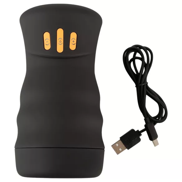 You2Toys Gyro - automatische draaiende en vibrerende masturbator - zwart