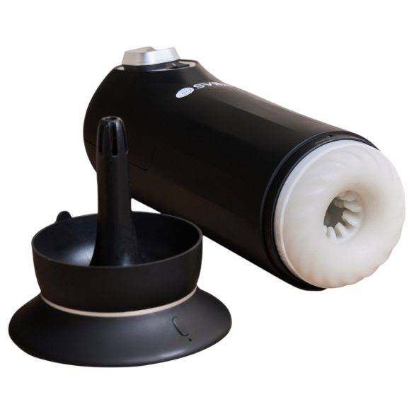 Snail Vibe Jet – Stootende Masturbator met Verwarmingsfunctie (zwart)