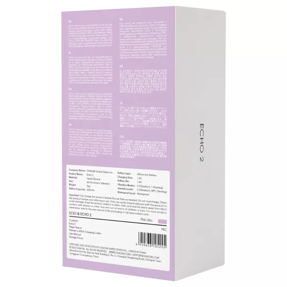 Svakom Echo 2 - App-gestuurde vinger vibrator (roze)
