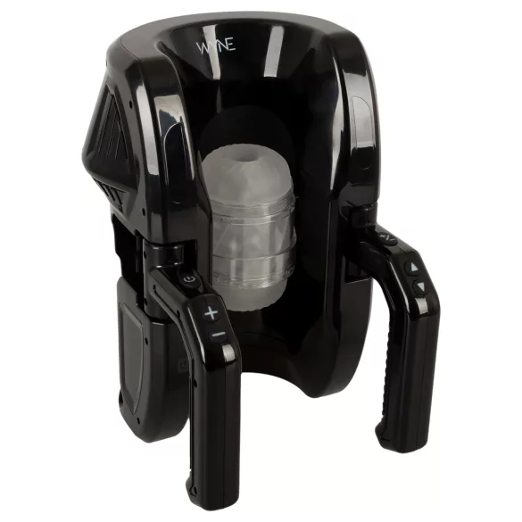 WYNE 10 - automatische masturbator met handvat - zwart