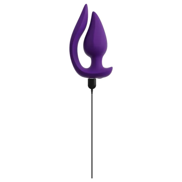 Smile - 2-in-1 anaal vibrator en clitorisstimulator - siliconen - paars