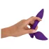 Smile - 2-in-1 anaal vibrator en clitorisstimulator - siliconen - paars