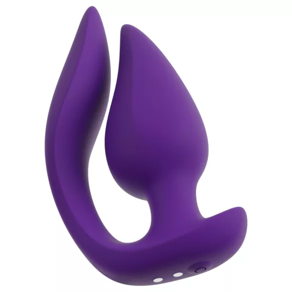 Smile - 2-in-1 anaal vibrator en clitorisstimulator - siliconen - paars