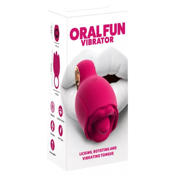 You2Toys Oral Fun - tongvormige clitoristrilvibrator (roze)