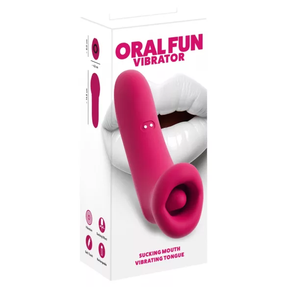 You2Toys Oral Fun - zuigende en likkende clitorisstimulator (roze)