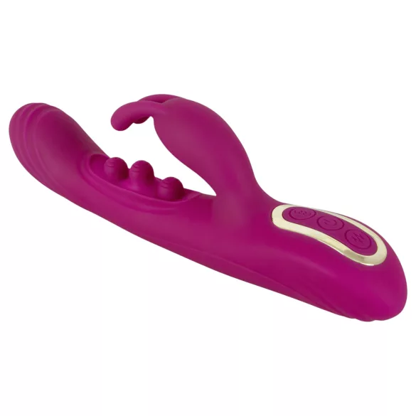 Javida - vibrator met kogeltjes en clitorisstimulator - silicone - paars