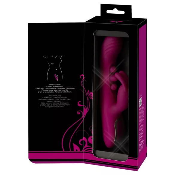 Javida - vibrator met kogeltjes en clitorisstimulator - silicone - paars