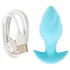 Cuties Mini - vibrerende anaalplug - klein formaat - blauw