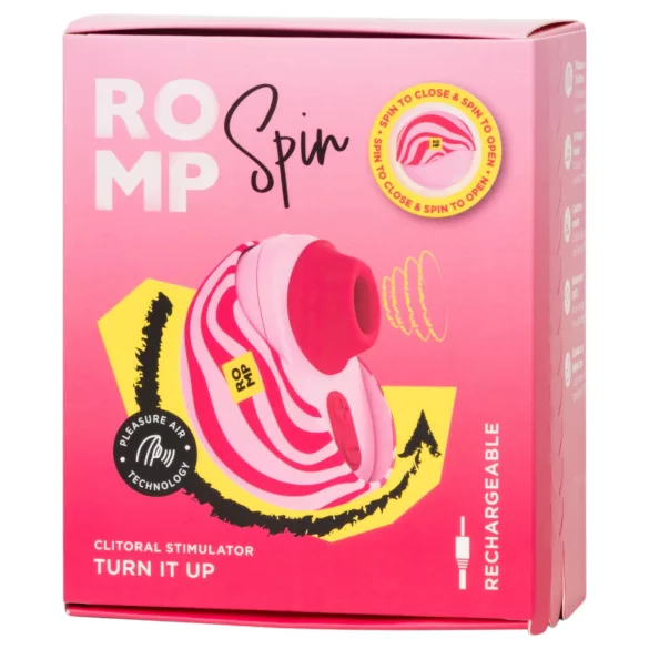 ROMP Spin - luchtdruk-clitorisstimulator (roze)